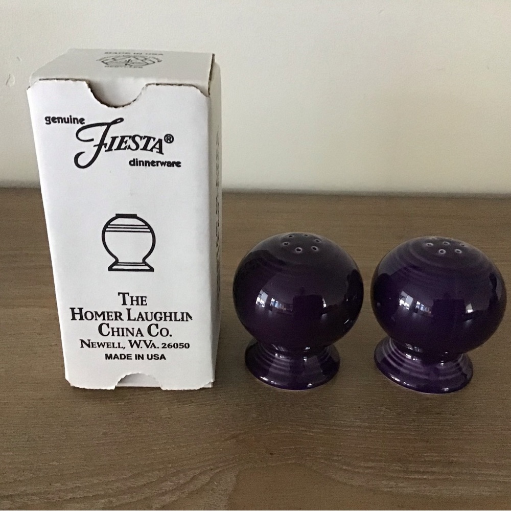 Fiesta Plum Salt & Pepper Shakers - Picture 5 of 7